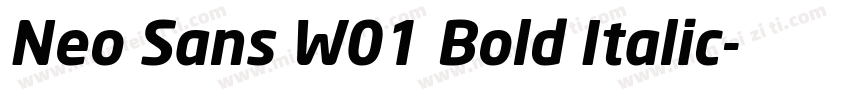Neo Sans W01 Bold Italic字体转换